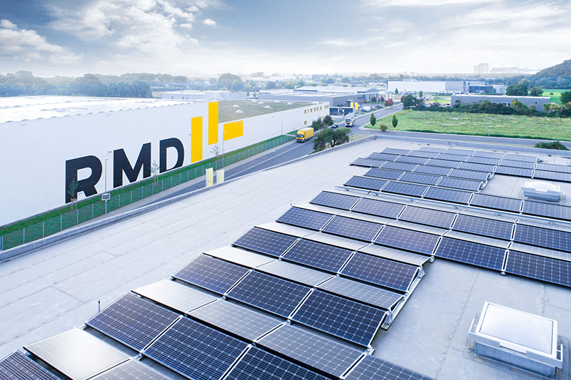 Luftbild der RMD Logistics Halle